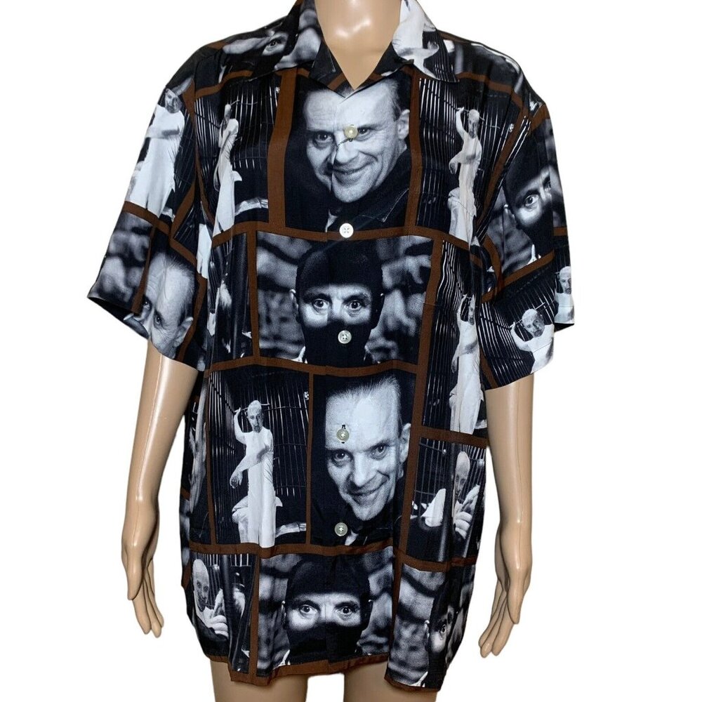 WACKO MARIA SILENCE OF THE LAMBS HAWAIIAN SHIRT MENS SZ M NEW NWT. #38